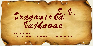 Dragomirka Vujkovac vizit kartica